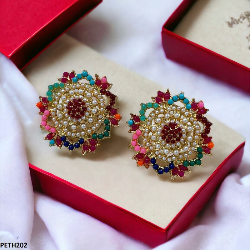Round Pearl Tops Pair