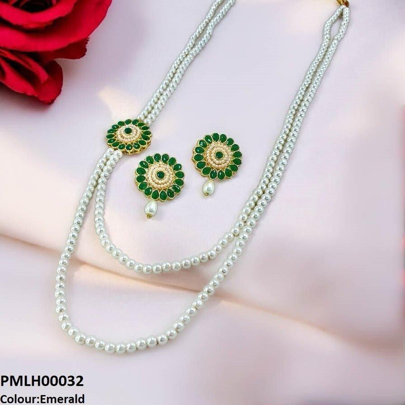 Tear Flower Pearl Mala Set