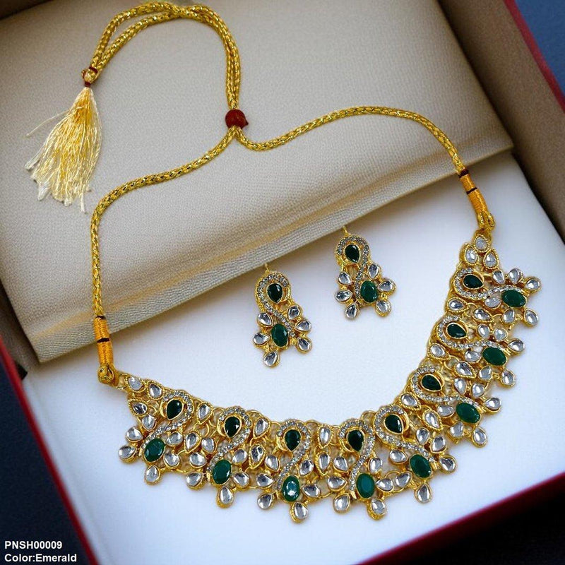 Oval Tear Necklace Set