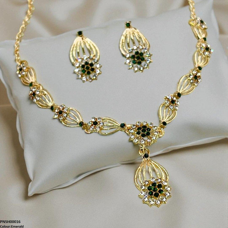 Rose Flower Necklace Set