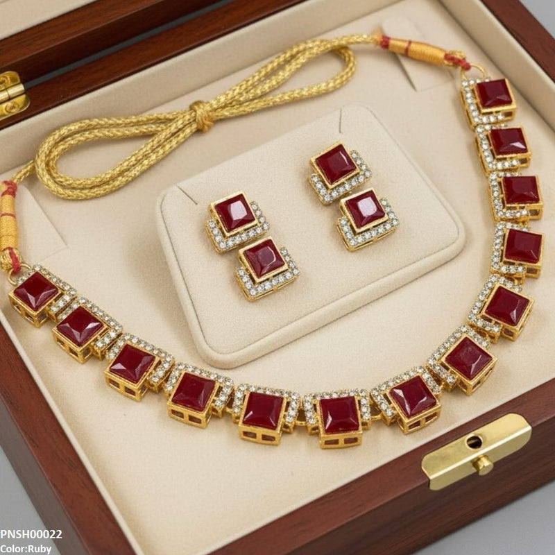 Square Necklace Set