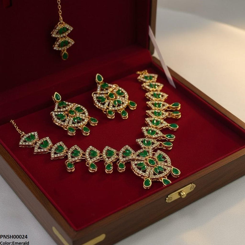 Marquise Tear Drop Necklace Set