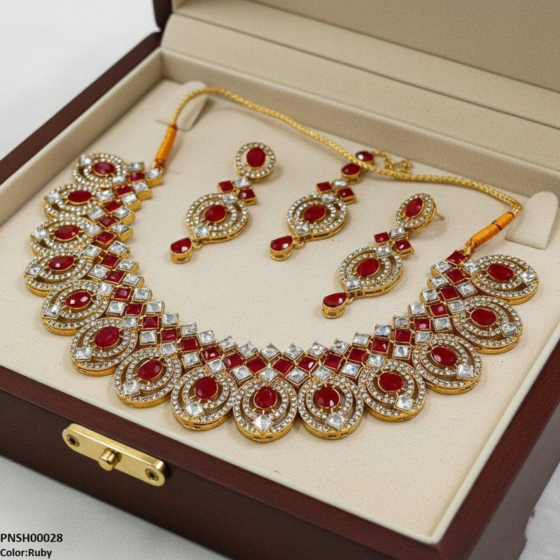 Oval/Square Necklace Set