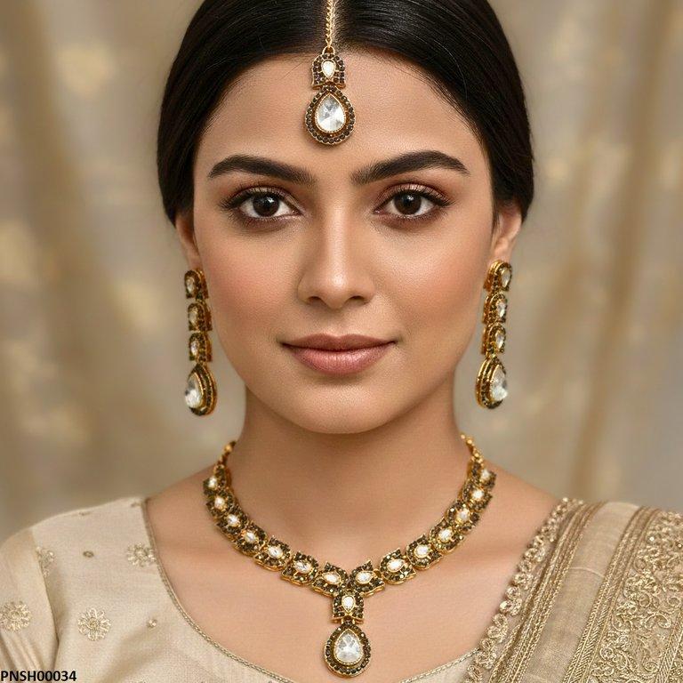 Tear Drop Necklace Set