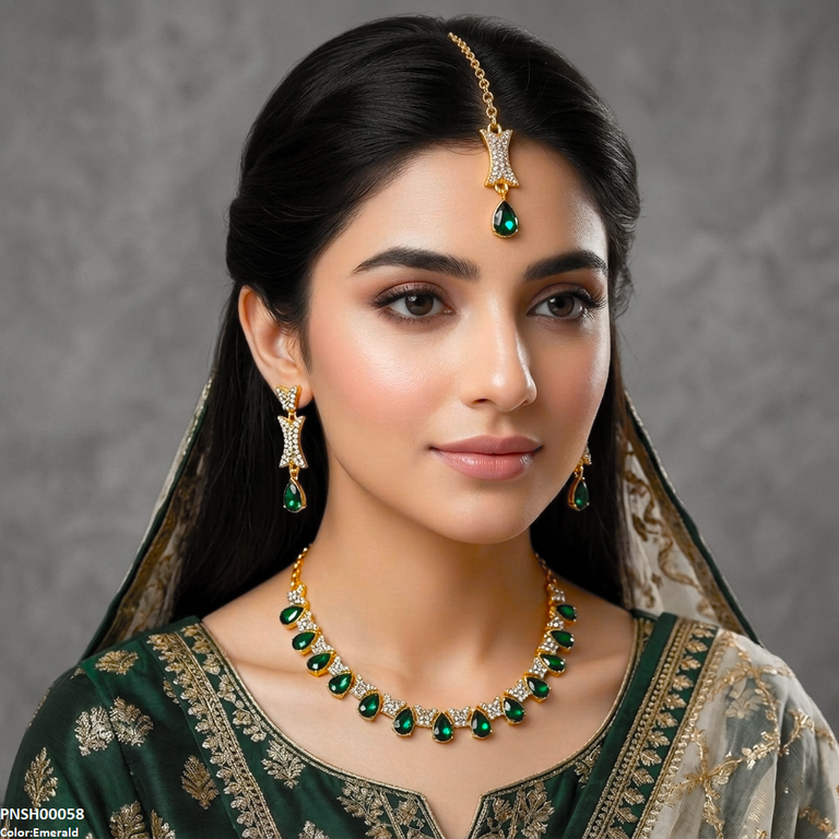 Tear Stone Necklace Set