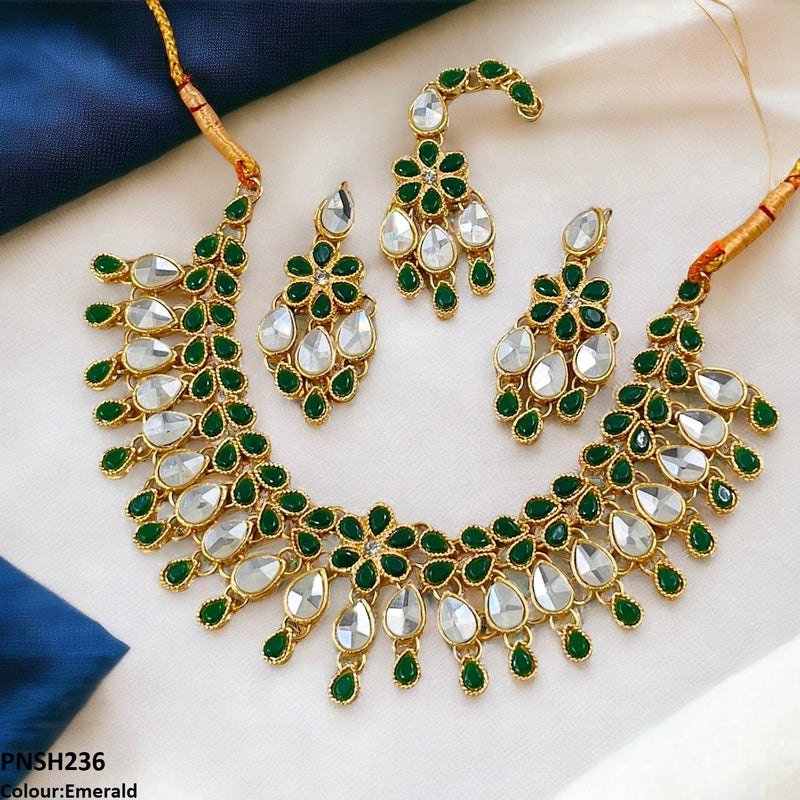 Tear/Flower Necklace Set