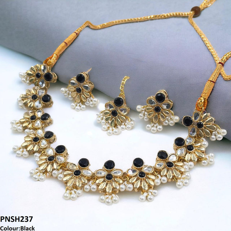 Tear/Flower Necklace Set
