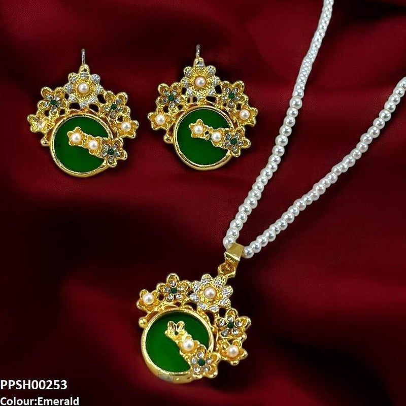 Flower Round Pendant Set