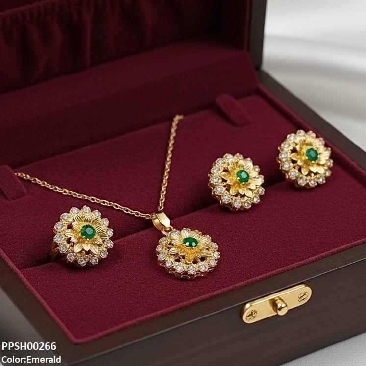 Flower Pendant Set