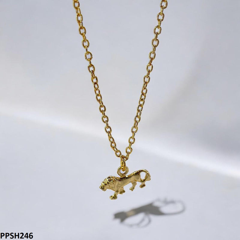 Lion Pendant with Chain