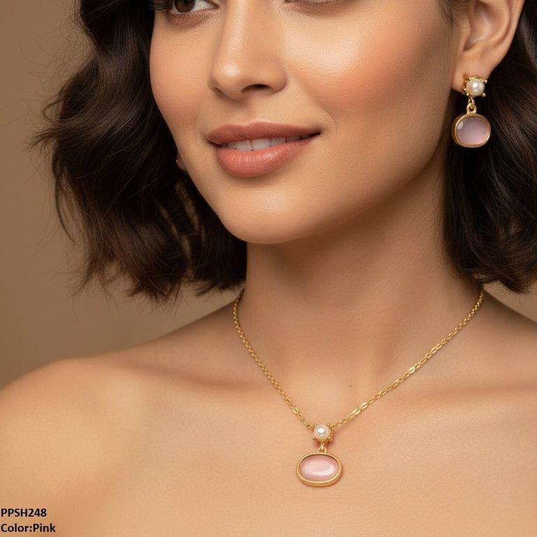Oval Pendant Set