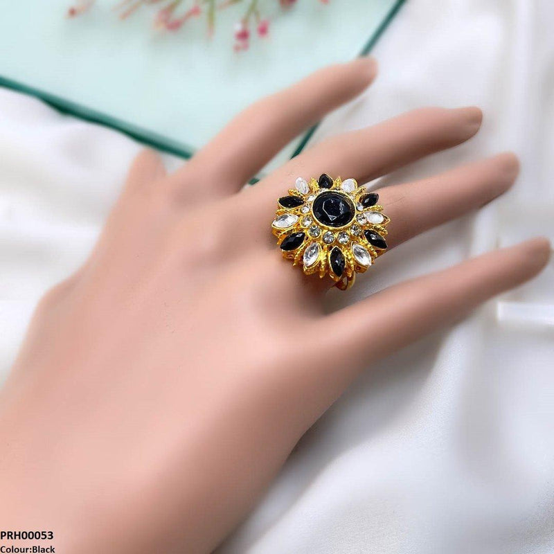 Tear/Round Flower Ring Adjustable Ring
