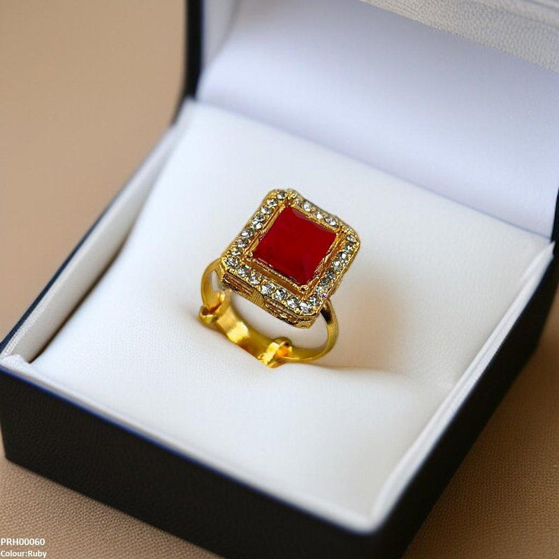 Square Stone Ring Adjustable