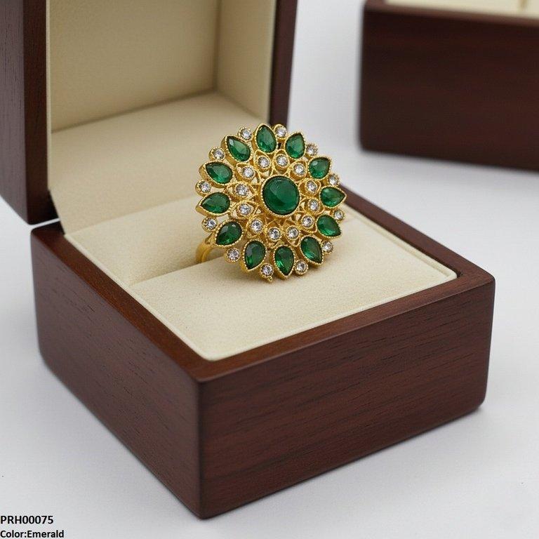 Tear Flower Ring Adjustable