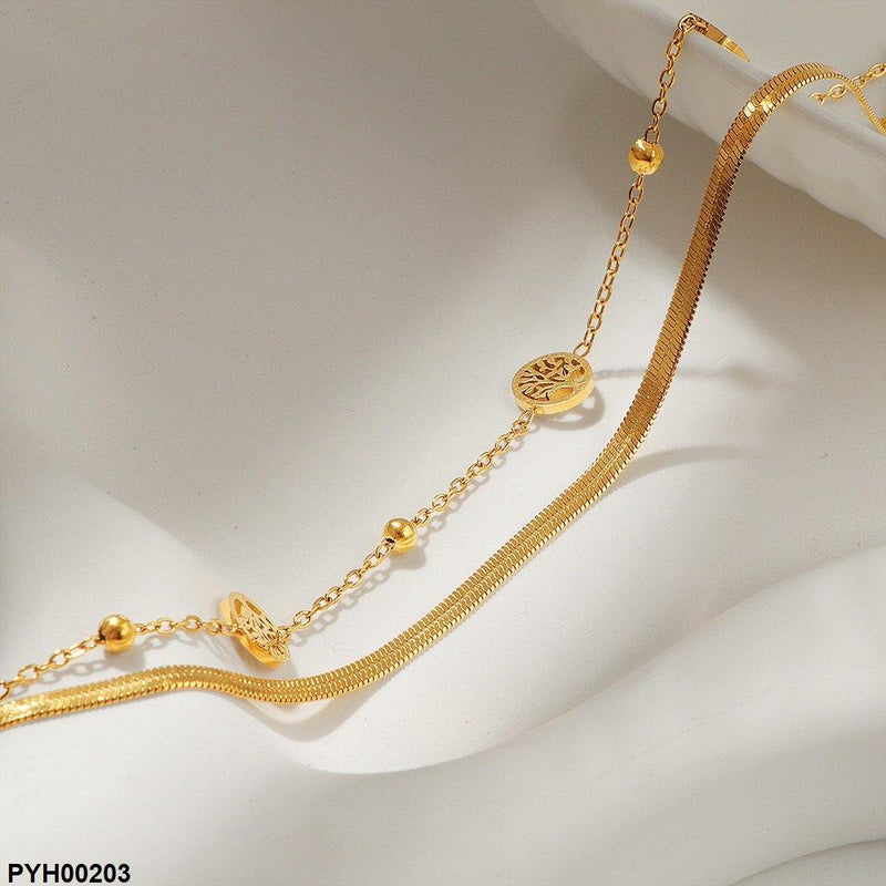 Stainless Steel Ancestral Tree Anklet Single
