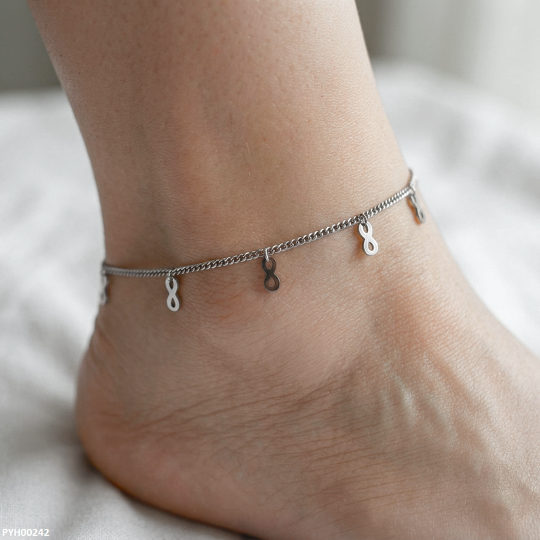 Stainless Steel Infinity Foot Anklet