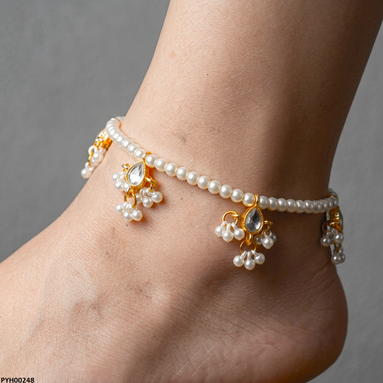 Tear Pearl Drop Anklet