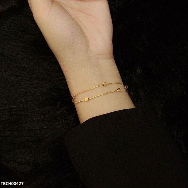 Stainless Steel Square Box Bracelet