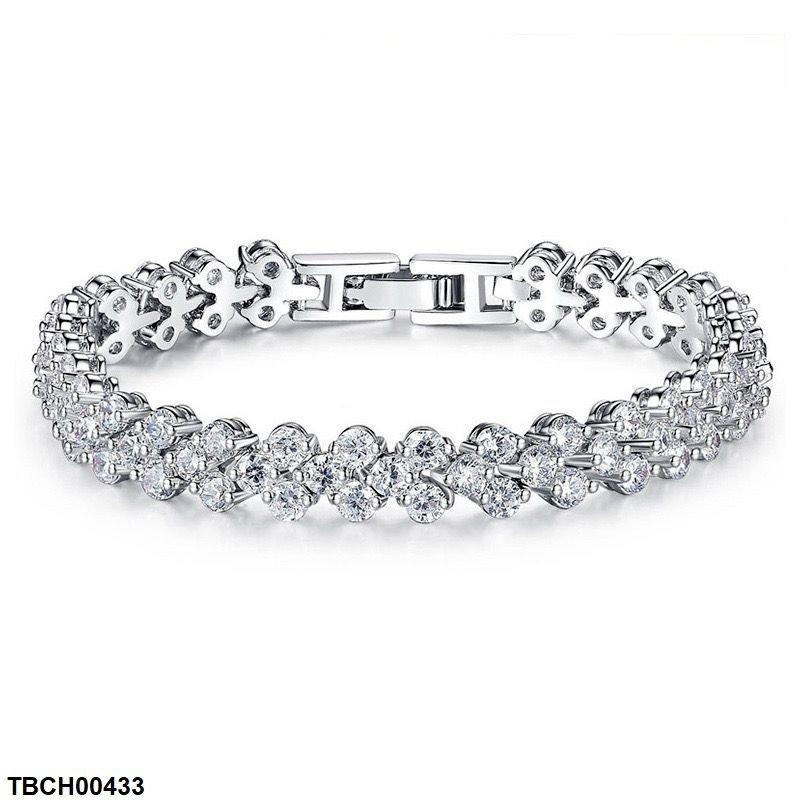 Round Stone V Shaped Bracelet