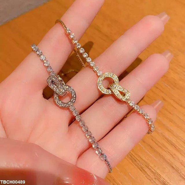 Interlocking Circle Bracelet Adjustable
