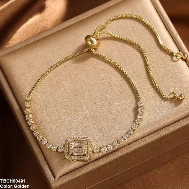 Square Stone Bracelet Adjustable
