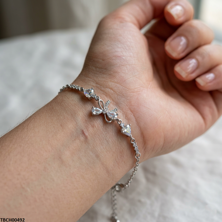 Bow/Heart Bracelet Adjustable