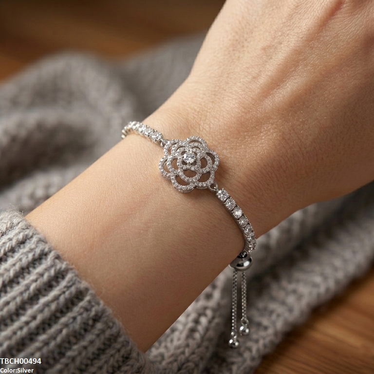 Flower Bracelet Adjustable