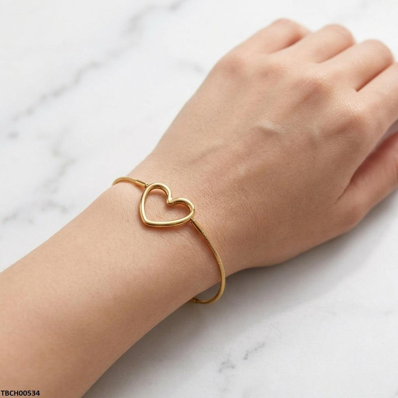 Stainless Steel Heart Bracelet