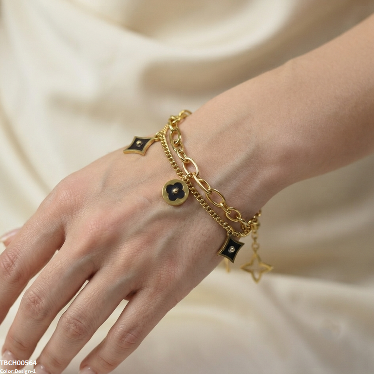 Stainless Steel Star Bracelet