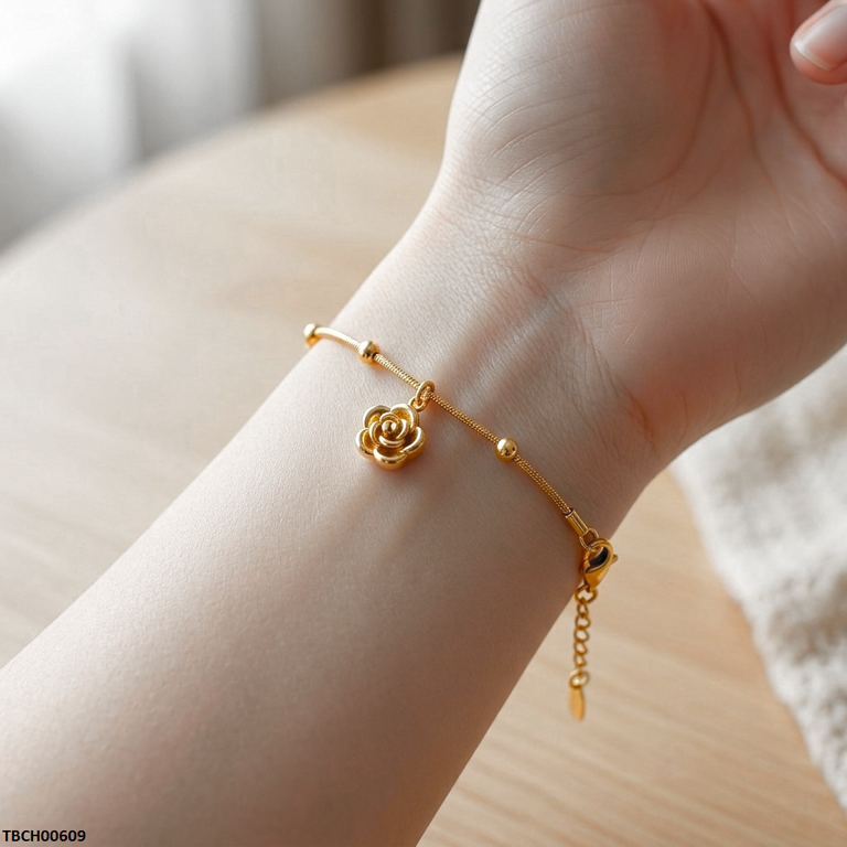 Stainless Steel Flower Bracelet