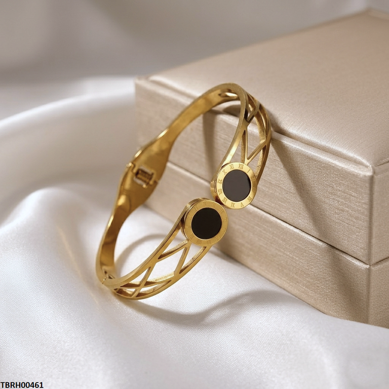 Stainless Steel Double Round Bracelet