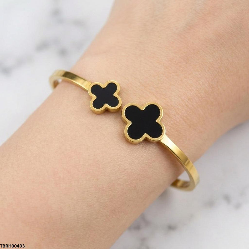 Stainless Steel Double Clover Bracelet
