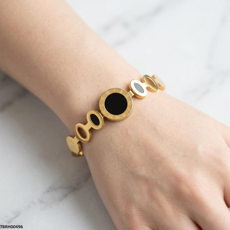 Stainless Steel Round/Oval Stone Bracelet
