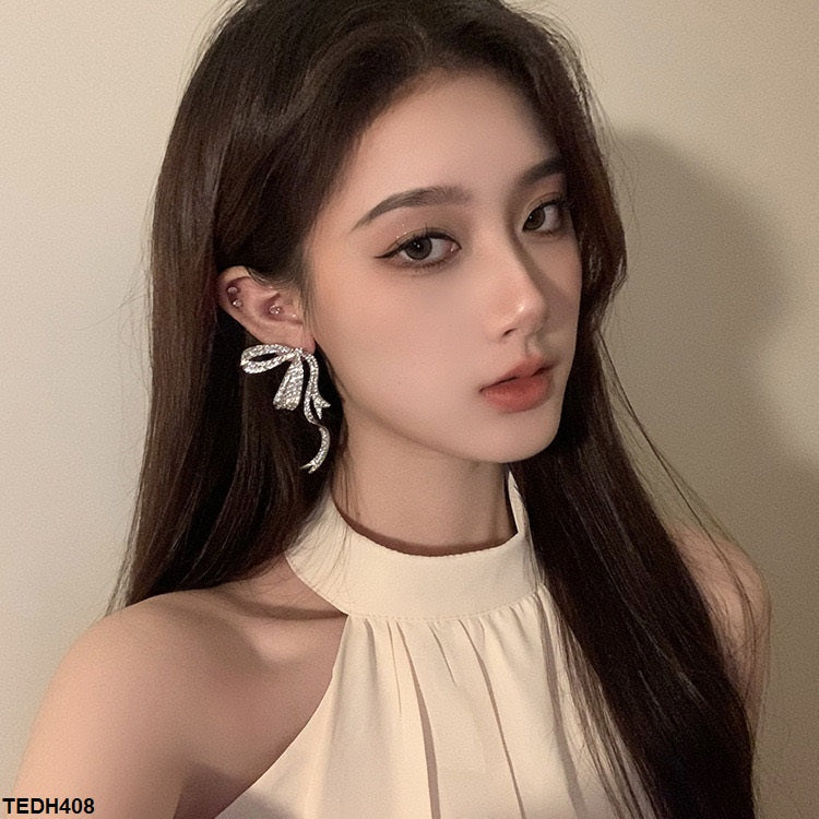 Bow Style Tale Drop Earrings
