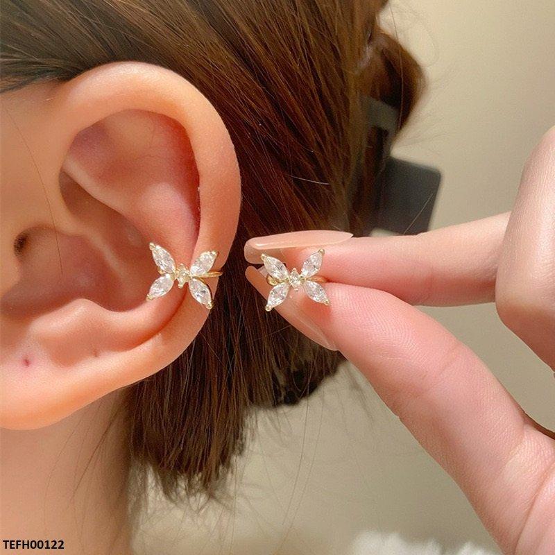 Marquise Butterfly Zircon Ear Cuff Pair