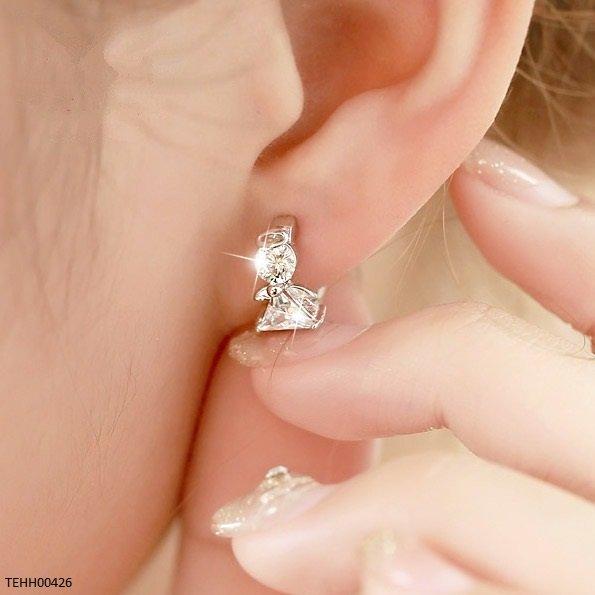 Elegant Angel Inspired Hoops Pair