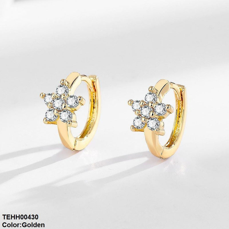 Star Ear Hoops Pair