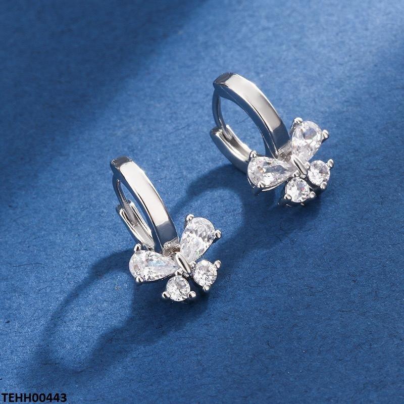 Butterfly Round Hoops Pair