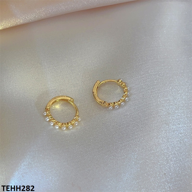 Pearl Ear Hoops Pair