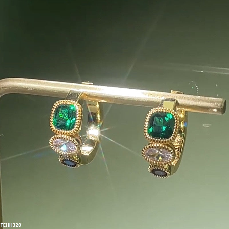 Square/Oval/Circle Hoops Pair