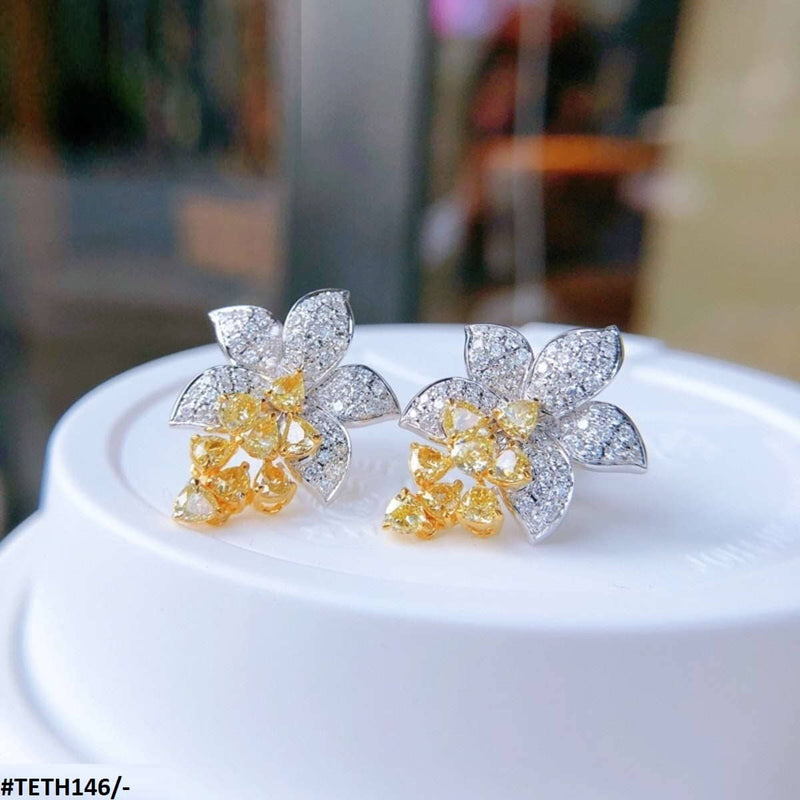 Flower Zircon Earrings