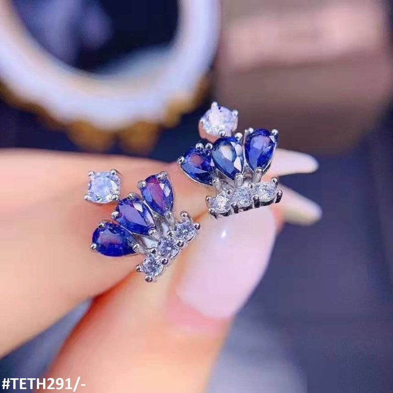 Zircon Crown Sterling Tops Pair