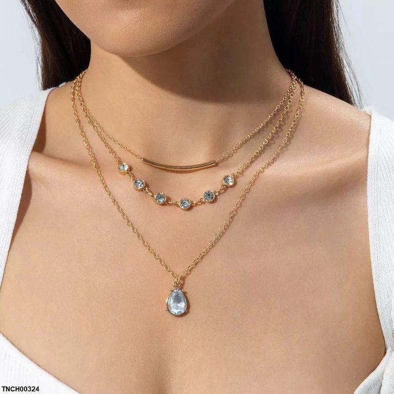 Tear/Round/Plain Chain Necklace