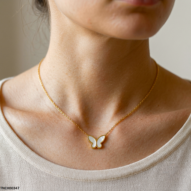 Stainless Steel Butterfly Necklace