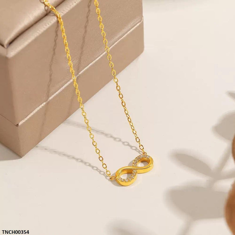 Stainless Steel Infinite Necklace