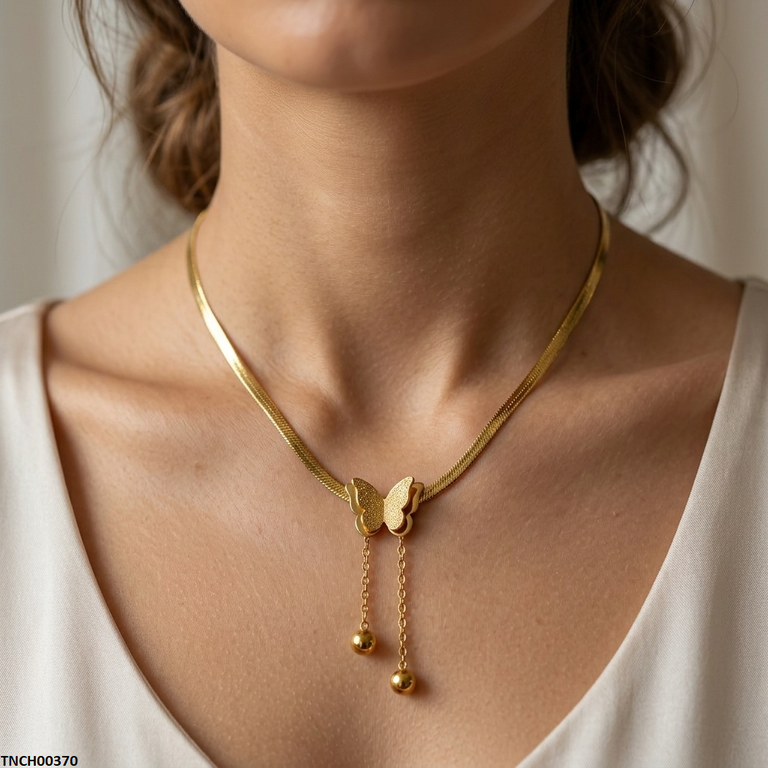 Stainless Steel Butterfly Necklace