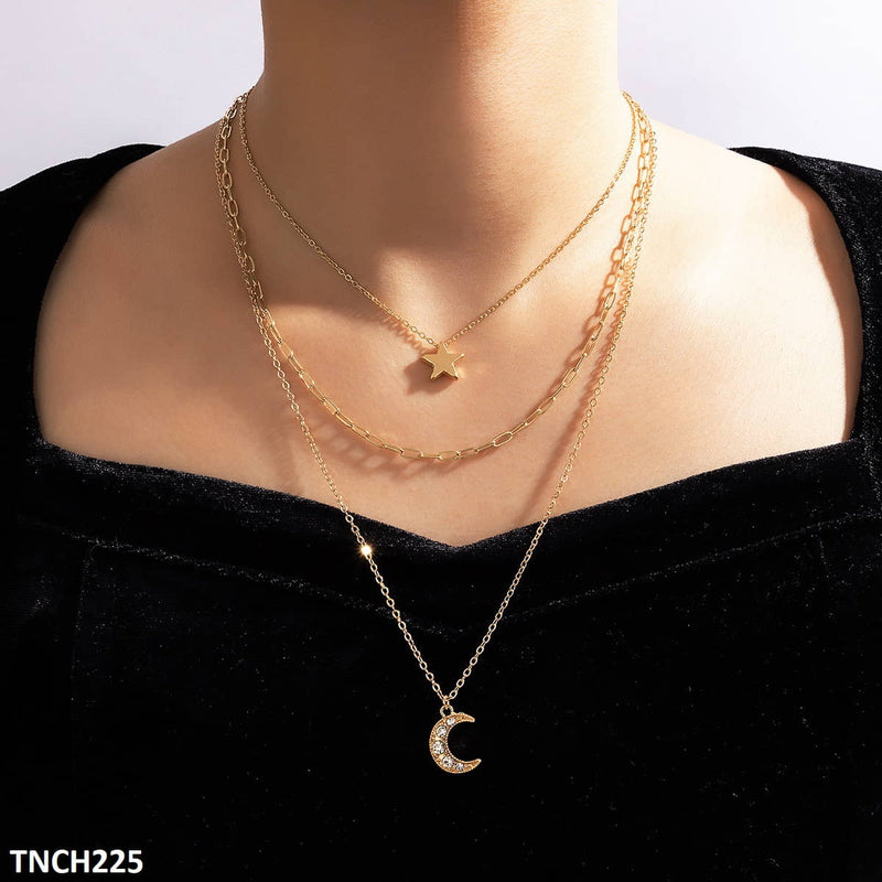 Star/Moon Layered Necklace