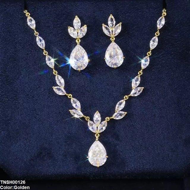 Marquise Tear Drop Necklace Set