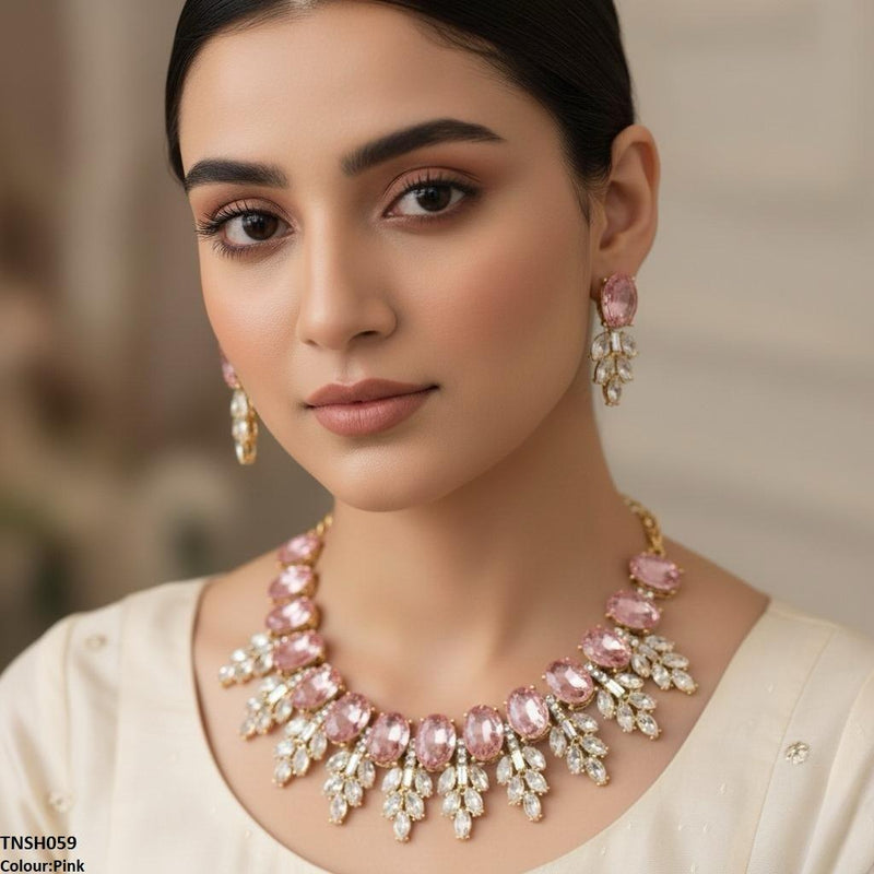 Bqn Oval Pear Necklace Set