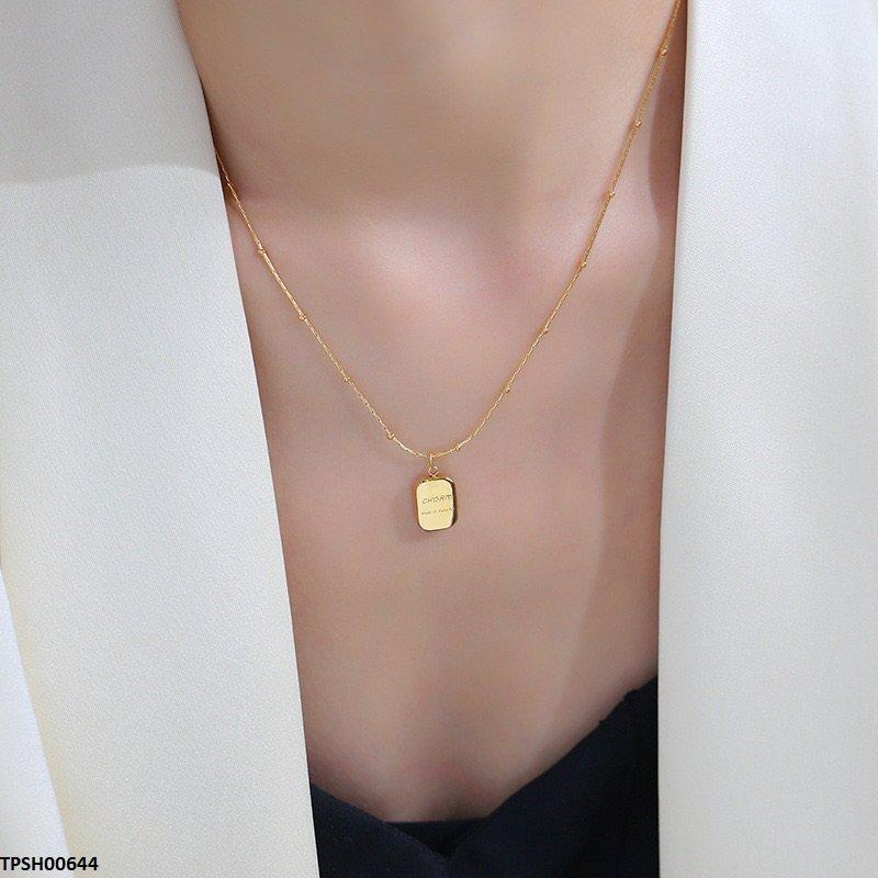 Stainless Steel Rectangle Pendant